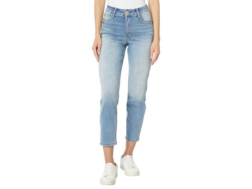 KUT from the Kloth Rachael High-Rise Fab Ab Mom Regular Hem In Coherently (Coherently) Women's Jeans Product Image