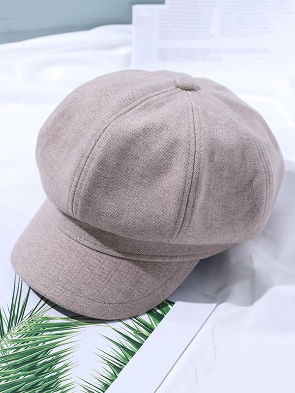 Simple 4 Colors Beret Hat Product Image