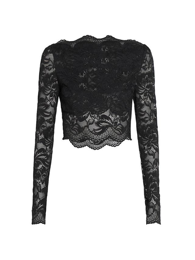 Womens Lace Crop Top Product Image