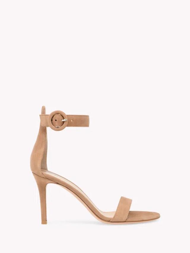 Portofino Suede Sandals In Pink Product Image