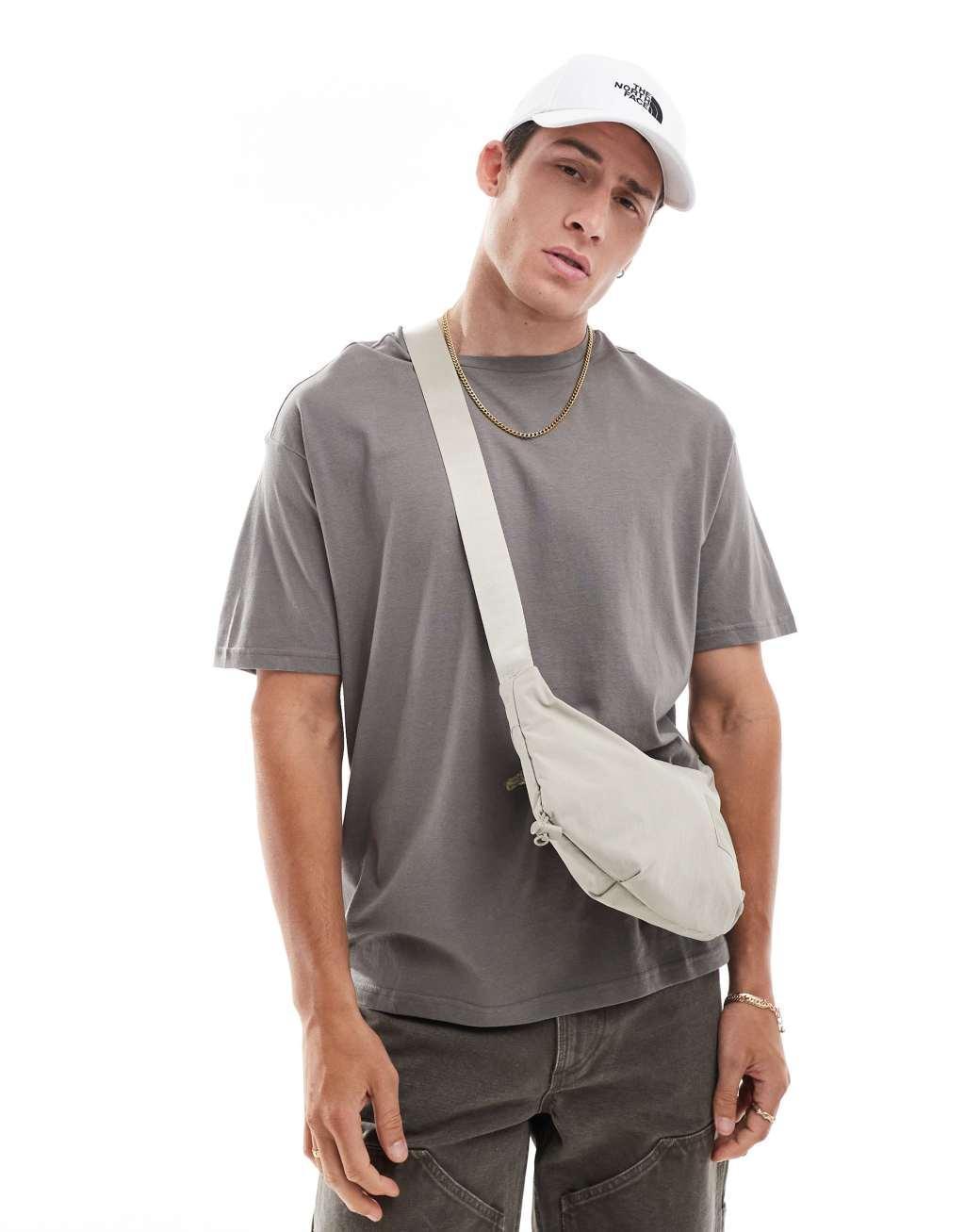 The North Face Never Stop sling cross body bag in clay gray Product Image