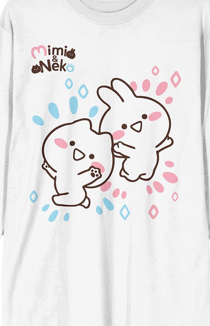 Men's Mimi & Neko Rabbit Long Sleeve T-Shirt Product Image