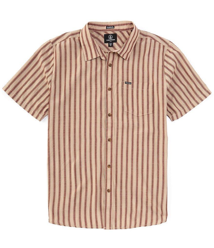 Volcom Arvostripe Short Sleeve Woven Shirt Product Image