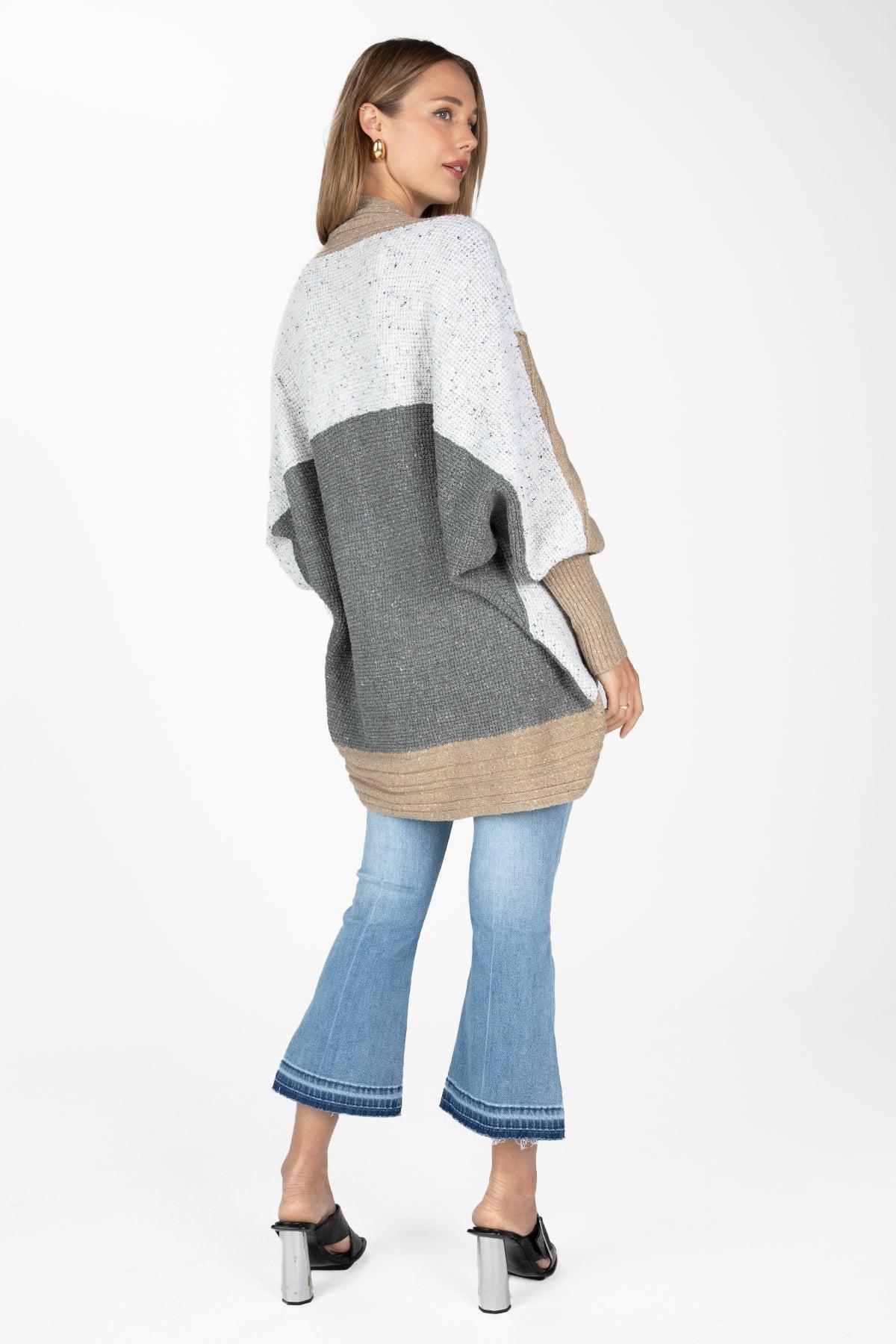 Colorblock Cocoon Cardigan Product Image