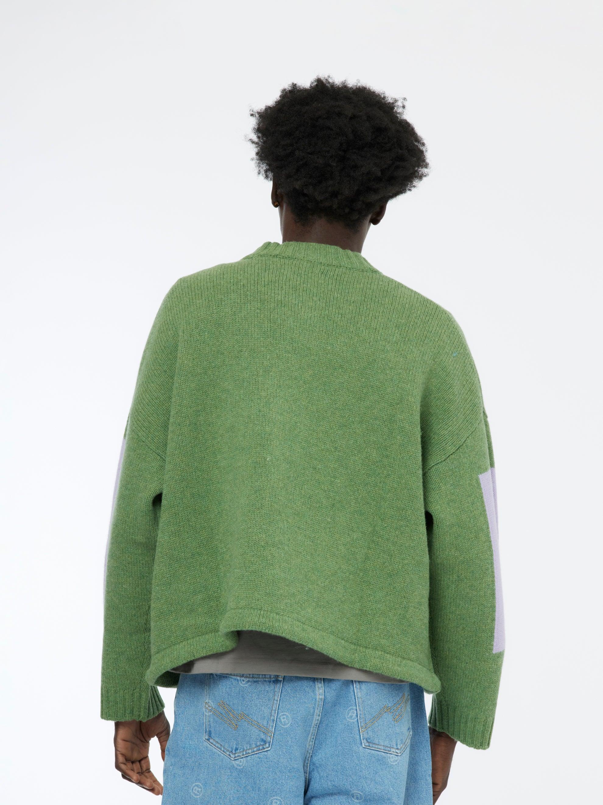 Intarsia Print Jumper (Green) Product Image