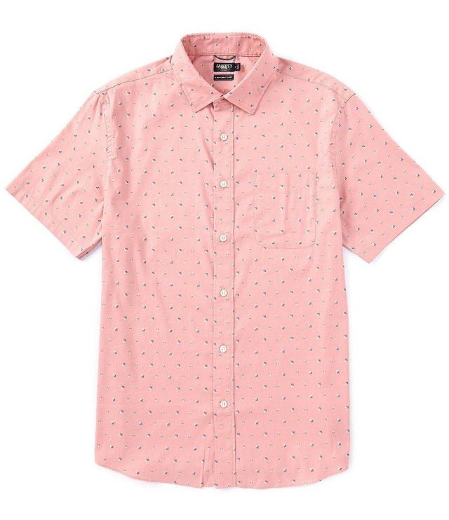 Faherty Movement Performance Prairie Floral Short Sleeve Woven Shirt Product Image