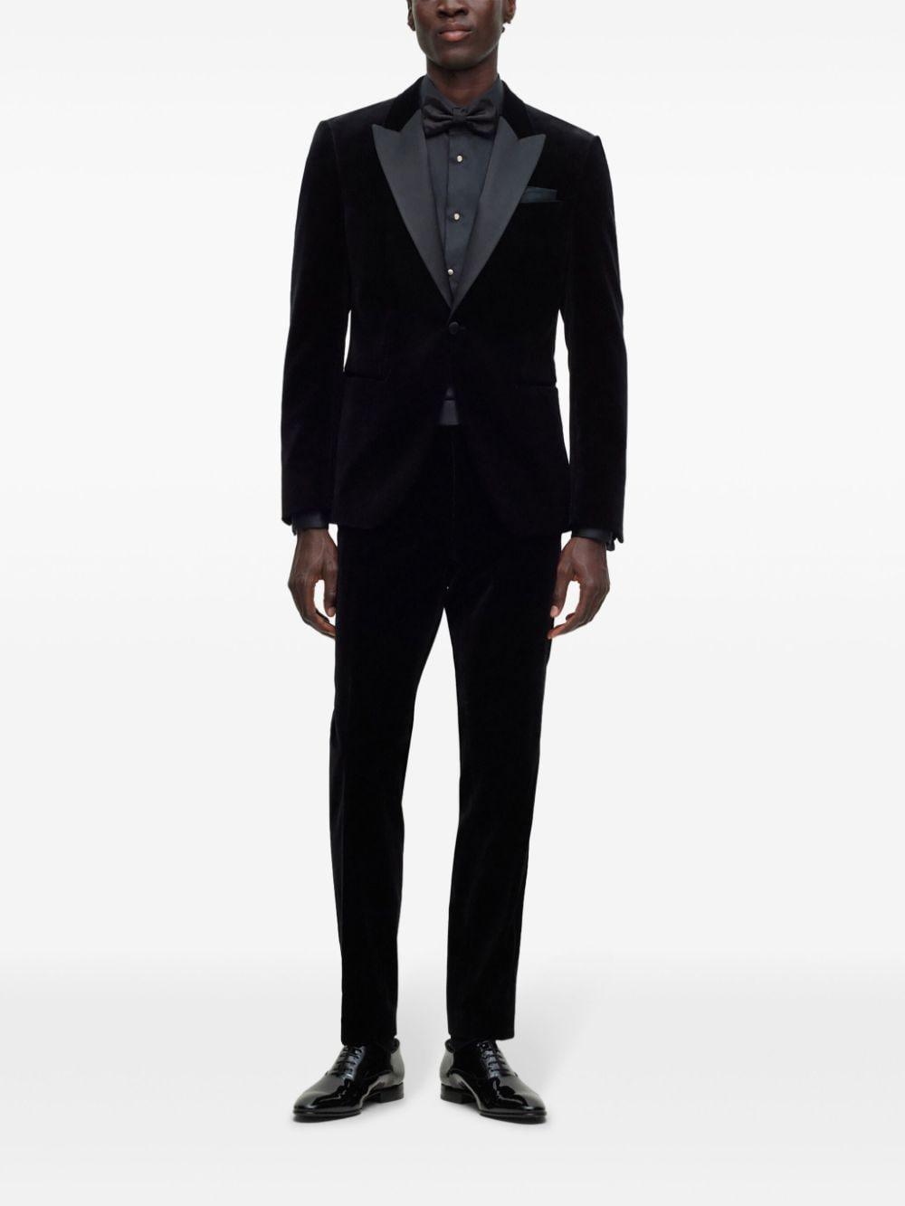 Hutson Velvet Tuxedo Jacket In Black Product Image