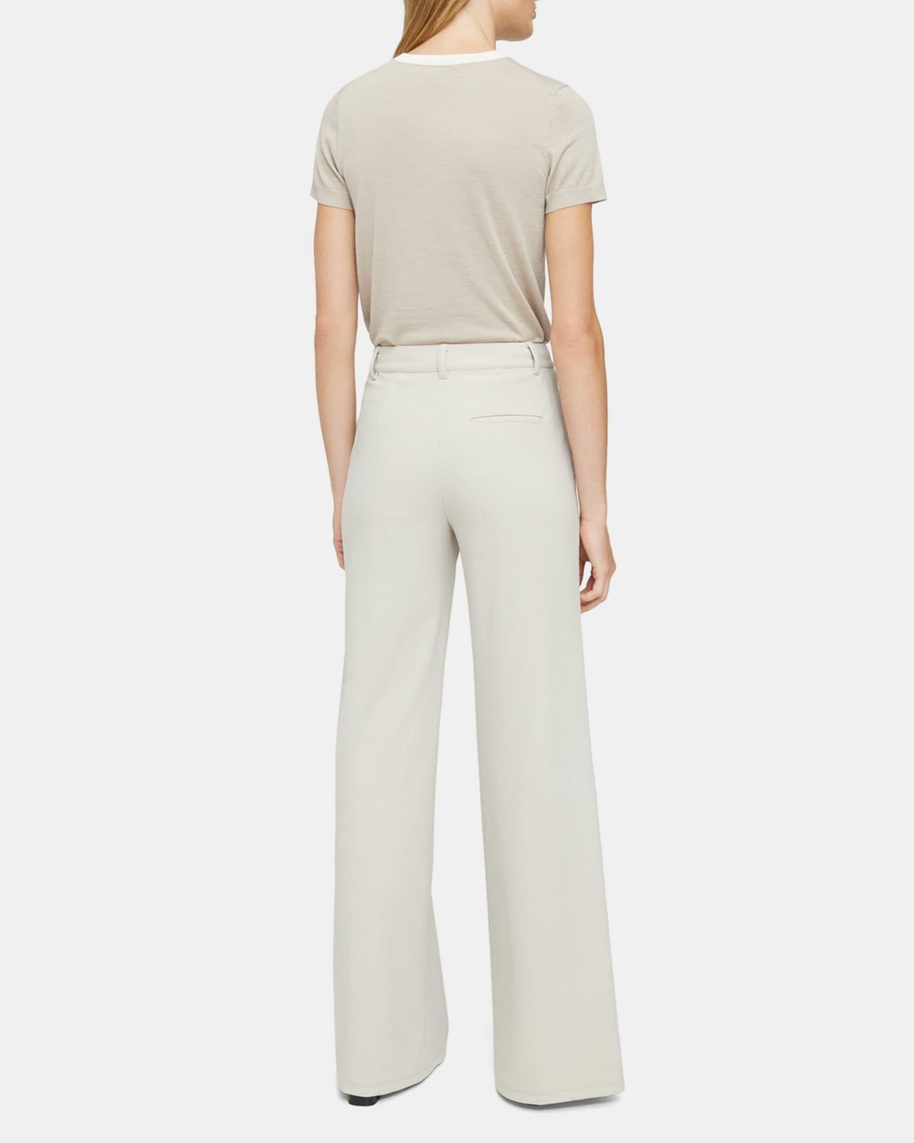 Wide-Leg Pant in Performance Knit Product Image