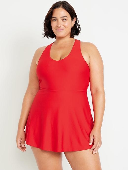 V-Neck Swim Dress Product Image