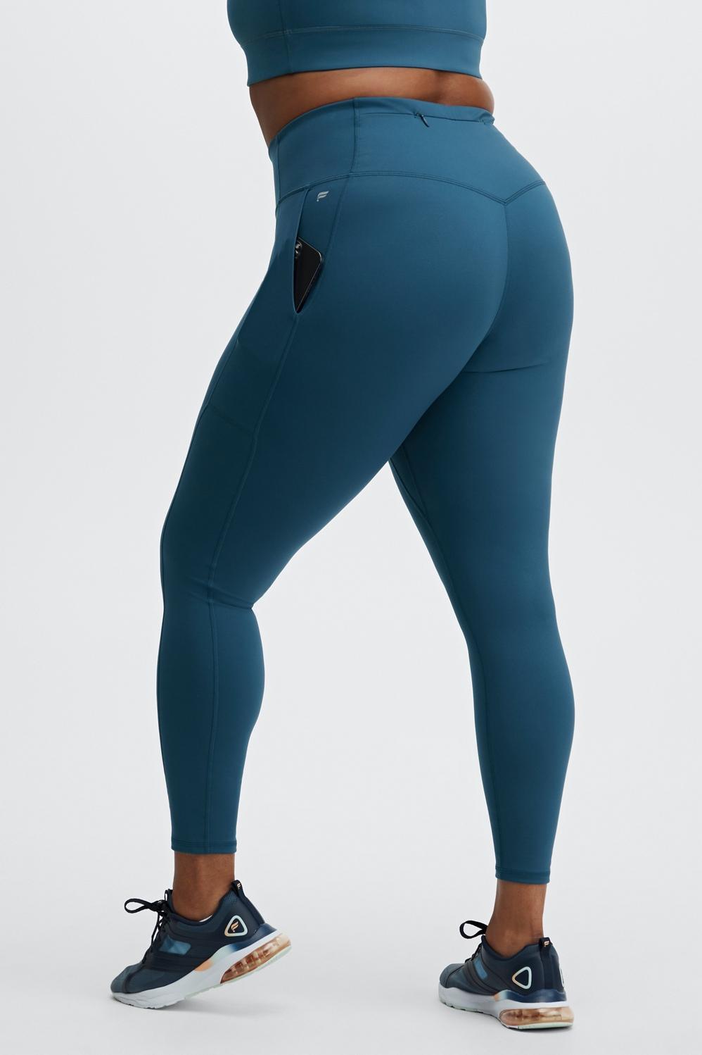 Fabletics Trinity High-Waisted Utility Legging Womens blue plus Size 4X Product Image