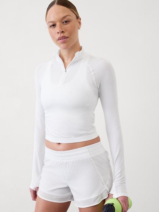 Momentum Seamless Crop Half Zip Product Image