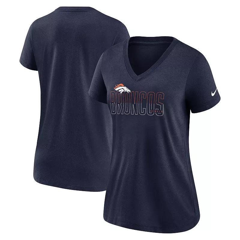 Womens Nike Heathered Cincinnati Bengals Lock Up Tri-Blend V-Neck T-Shirt Product Image