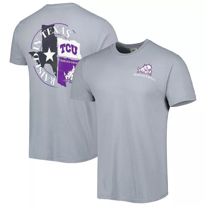 Mens Gray TCU Horned Frogs Hyperlocal T-Shirt Product Image