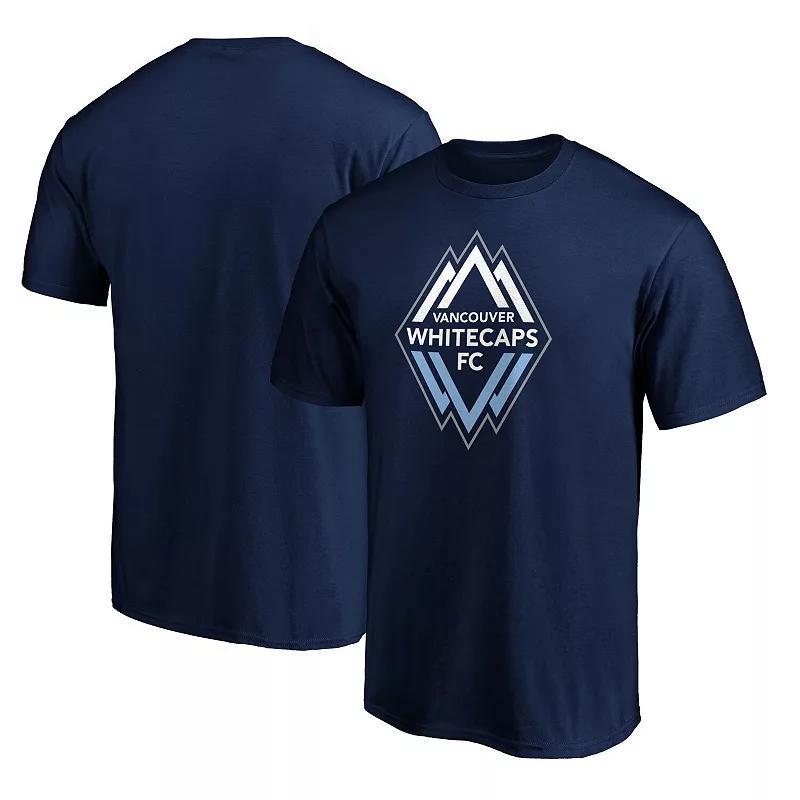 Mens Fanatics Branded Navy Vancouver Whitecaps FC Logo T-Shirt VWC Blue Product Image