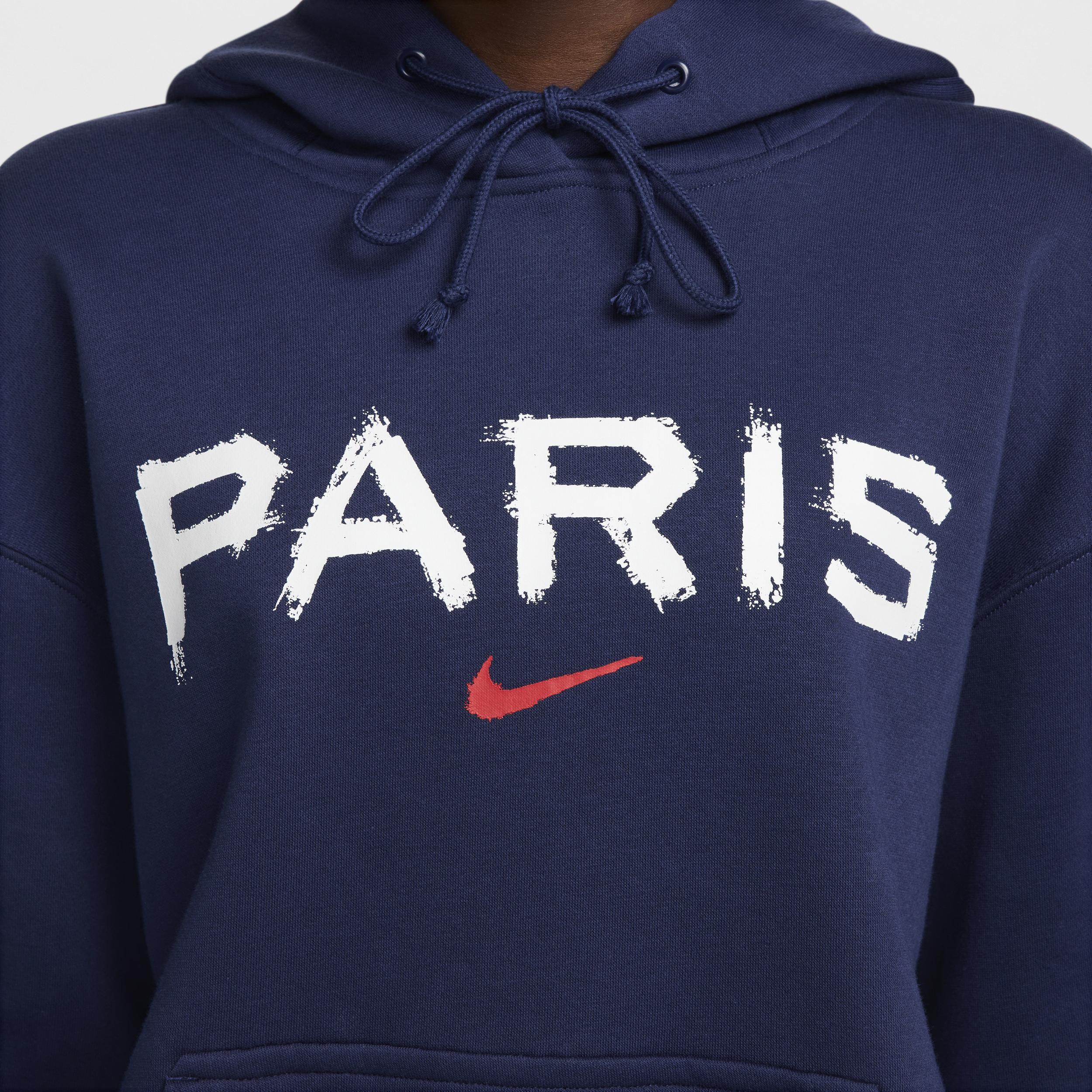 Paris Saint-Germain Phoenix Fleece Nike Women's Soccer Oversized Pullover Hoodie Product Image