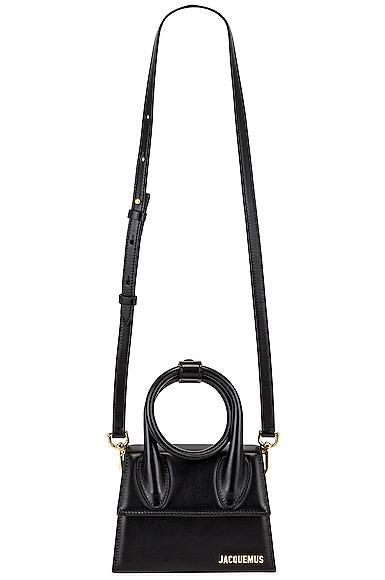 JACQUEMUS Le Chiquito Noeud Bag in Black Product Image