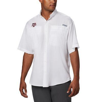 Columbia Men's Collegiate PFG Tamiami Short Sleeve Shirt - Texas A & M- Product Image