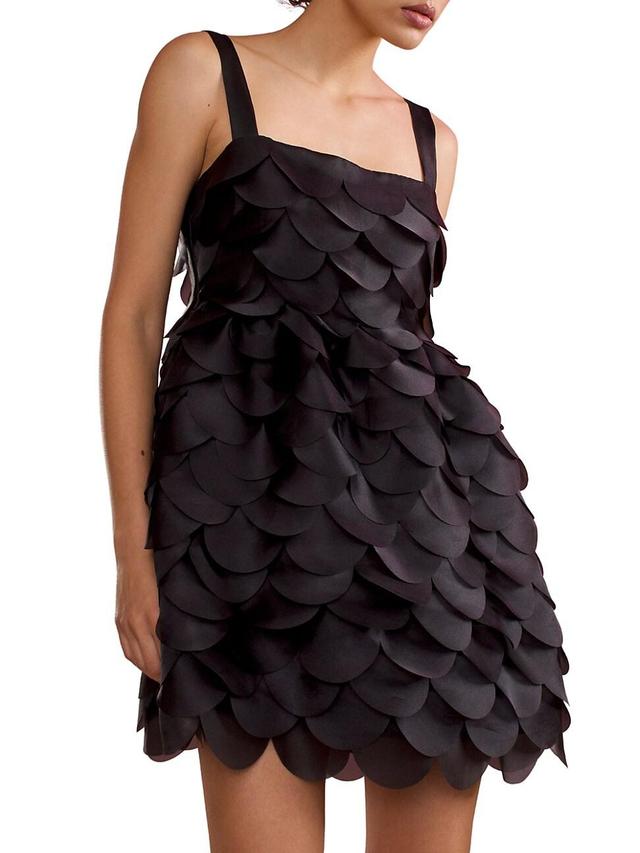 Womens Organza Scallop Minidress Product Image