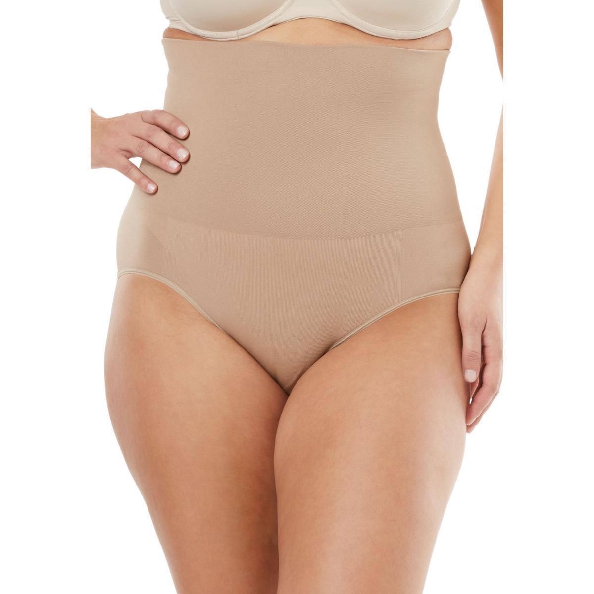 Secret Solutions Womens Instant Shaper Medium Control Seamless High Waist Brief Product Image