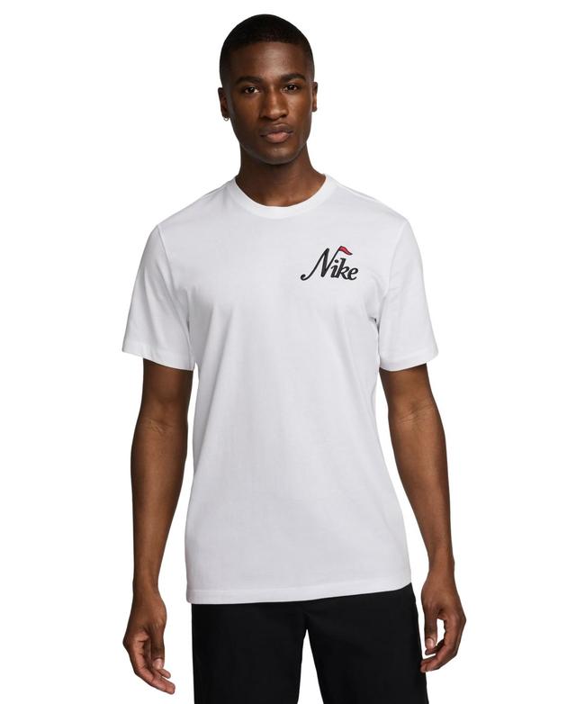 Nike Mens Classic-Fit Embroidered Logo Graphic Golf T-Shirt Product Image