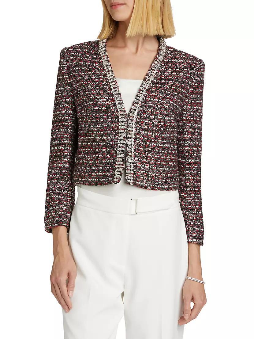 Amaya Tweed Crystal-Trim Jacket Product Image