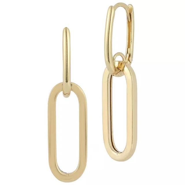 LUMINOR GOLD 14k Gold Link Drop Earrings, Womens Product Image