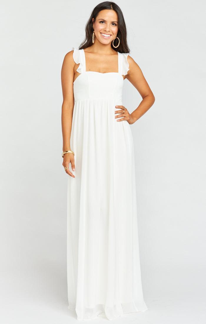 June Maxi Dress ~ Wedding Cake Chiffon Product Image