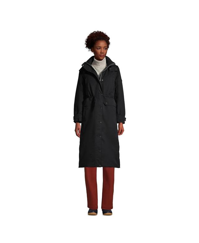 Petite Lands End Expedition Down Waterproof Long Winter Coat, Womens Product Image