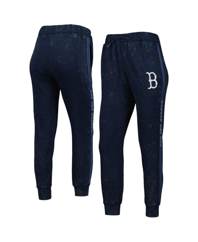 Women's The Wild Collective Navy Boston Red Sox Marble Jogger Pants Product Image