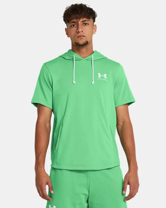 Mens UA Rival Terry Short Sleeve Hoodie Product Image