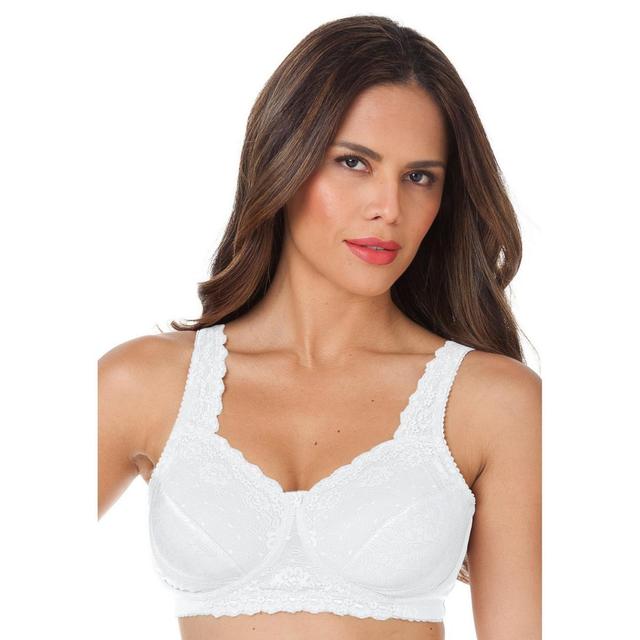 Comfort Choice Womens Side Wire Lace Bra Product Image