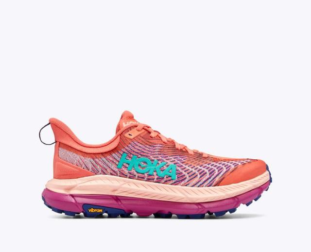 HOKA Womens Mafate Speed 4 Shoes in Camellia/Peach Parfait, Size 10 Product Image