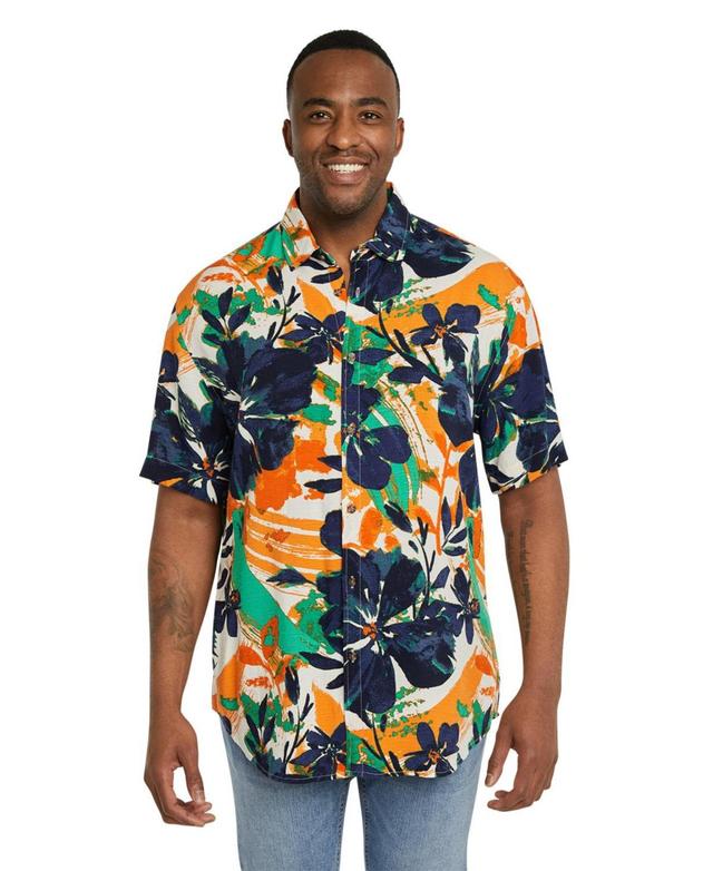 Johnny Big Mens Honduras Floral Shirt Big & Tall Product Image