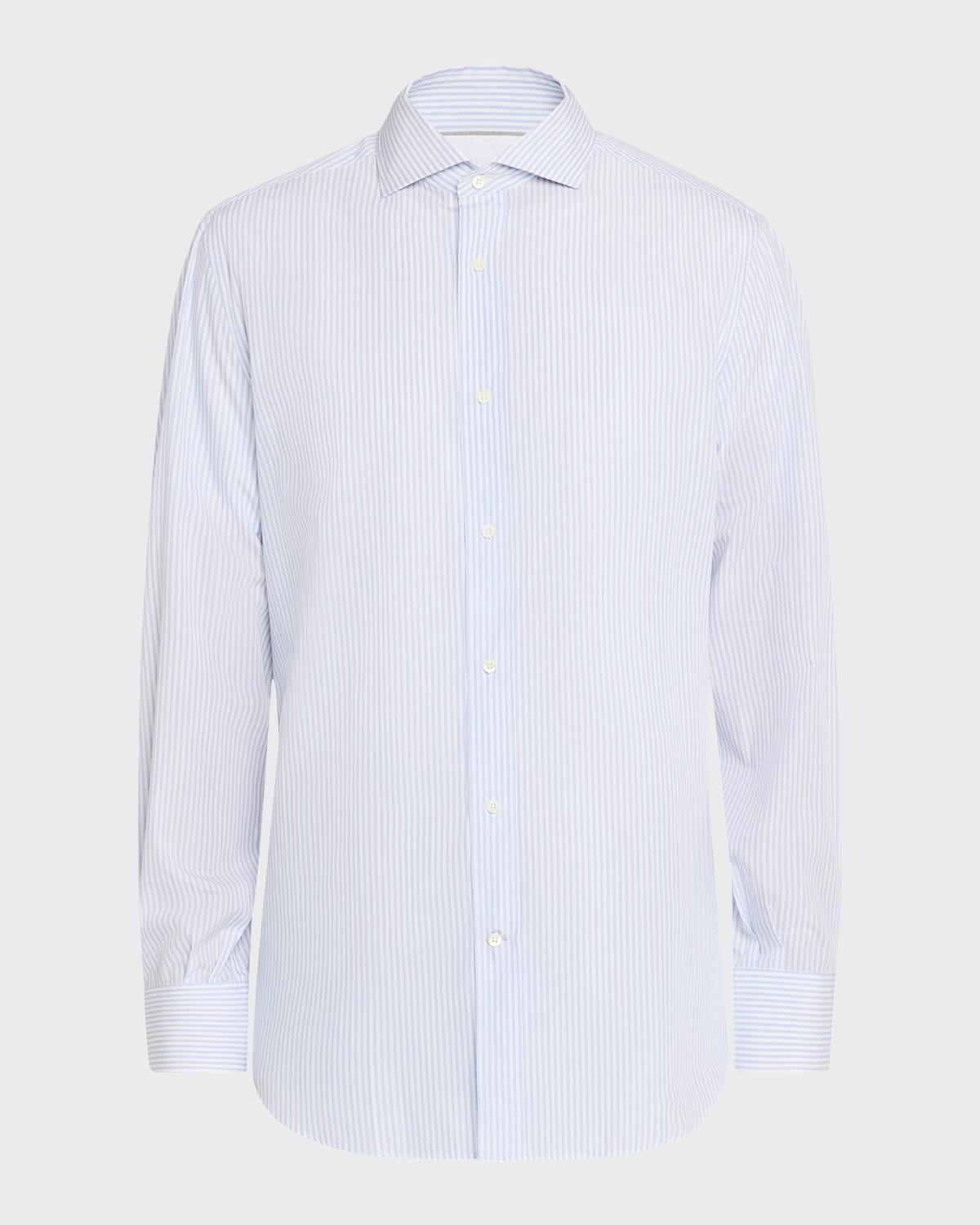 Men's Modern-Fit Stripe Dress Shirt Product Image