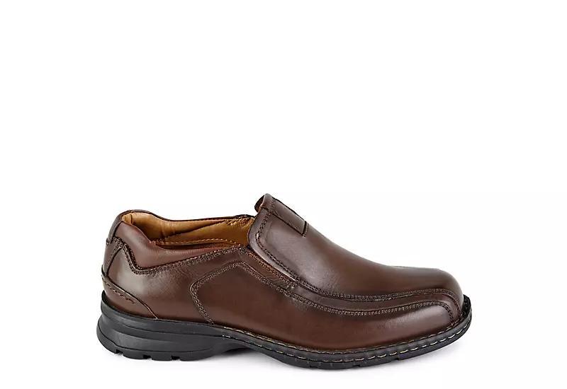 Dockers Agent Mens Leather Slip-On Shoes Med Brown Product Image