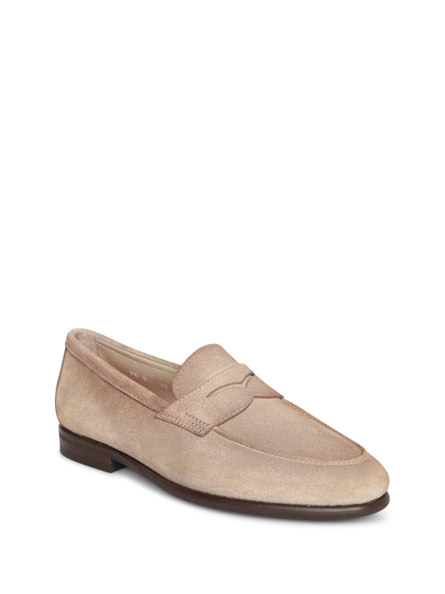 SANTONI Loafers In Beige Product Image