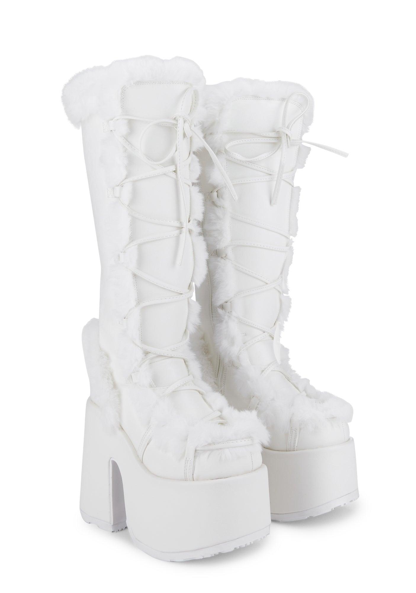 Pure Vigilance Platform Boots-White Male Product Image