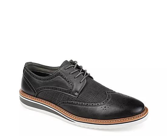 Vance Co. Warrick Mens Wingtip Derby Shoes Red Product Image