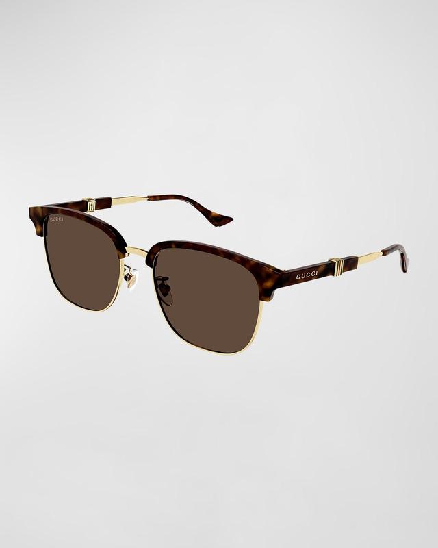 Mens Metal and Acetate Square Sunglasses Product Image