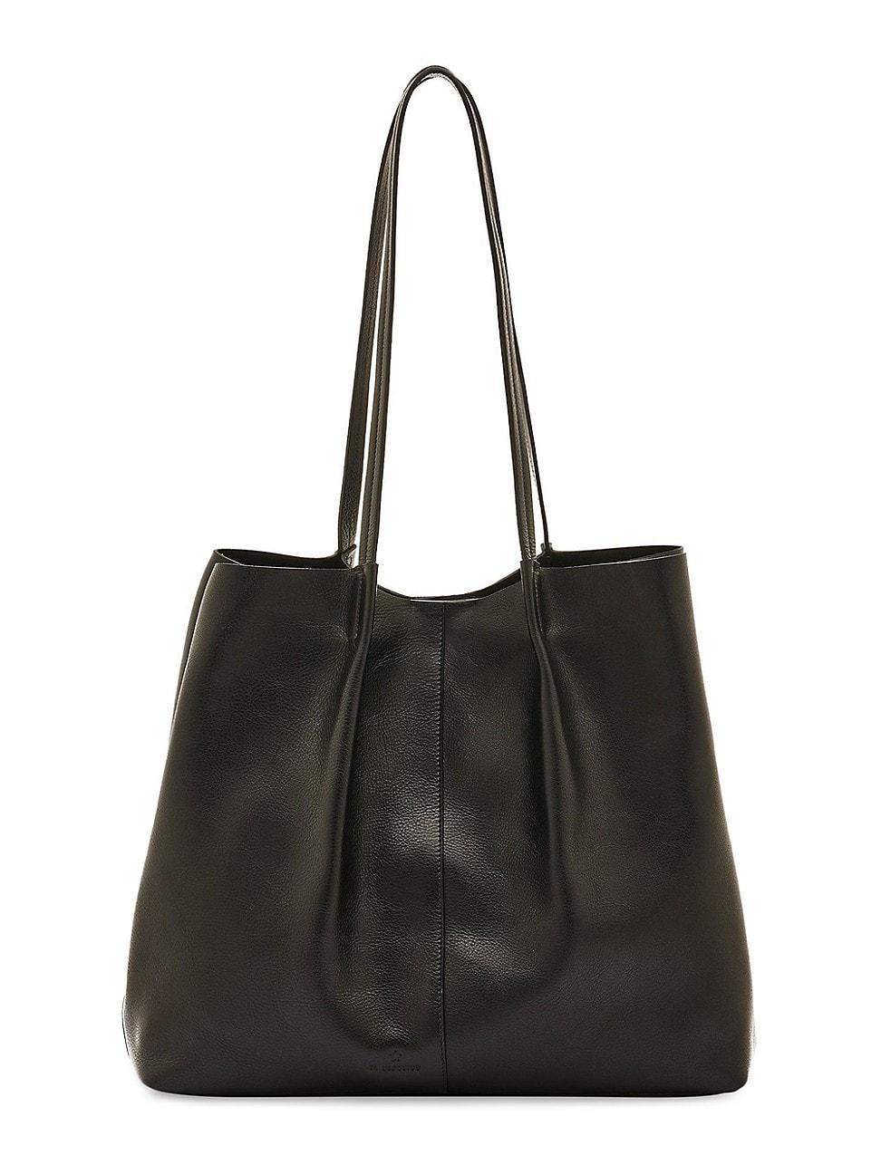 Womens Nina Leather Tote Bag Product Image