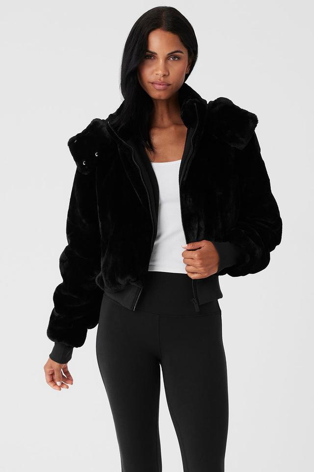 Faux Fur Foxy Jacket - Black Product Image