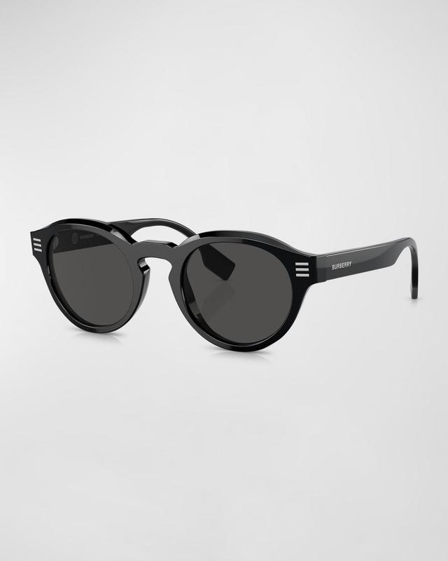 Mens Acetate Round Sunglasses Product Image