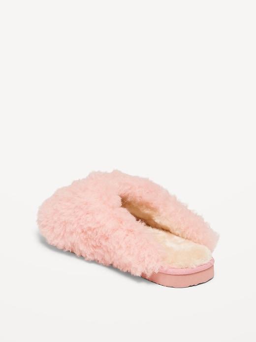 Faux Fur Mule Slippers for Women Product Image