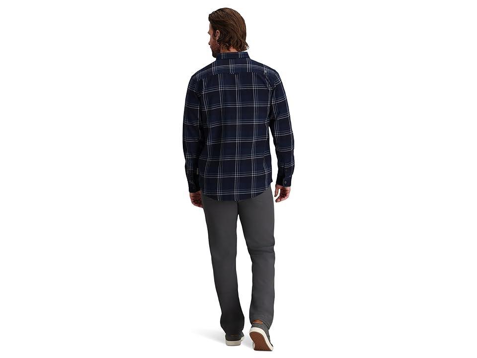 Royal Robbins Lieback Organic Cotton Flannel Long Sleeve (Naval Timbercove Plaid) Men's Clothing Product Image