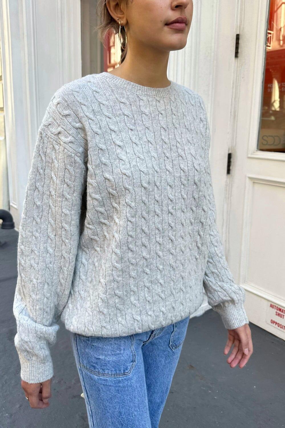 Winona Heavy Wool Cable Knit Sweater Product Image