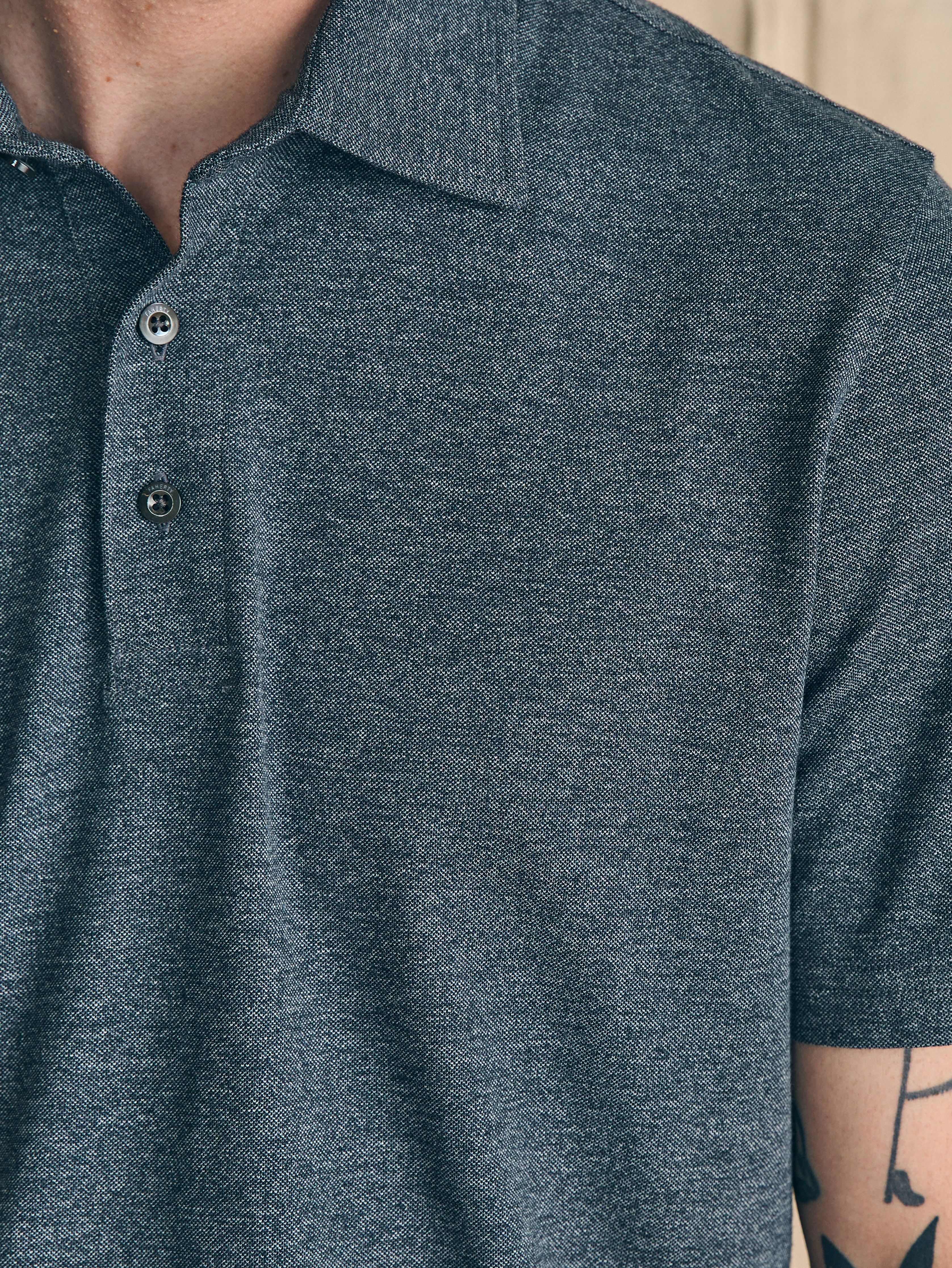 Movement™ Short-Sleeve Pique Polo Shirt - Dusty Iron Heather Male Product Image