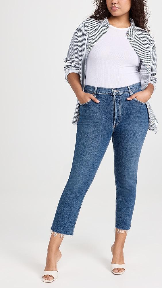 AGOLDE Riley High Rise Straight Crop Jeans | Shopbop Product Image