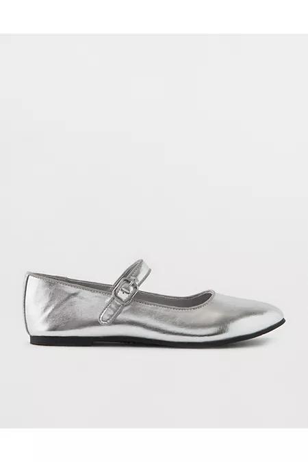 Aerie Shine Buckle Flats Women's Product Image