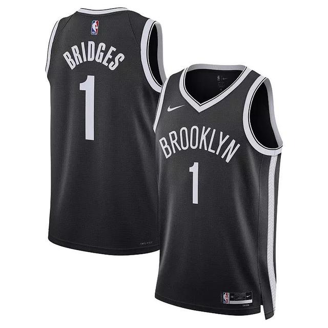 Unisex Nike Mikal Bridges Brooklyn Nets Swingman Jersey - Icon Edition, Adult Unisex Product Image