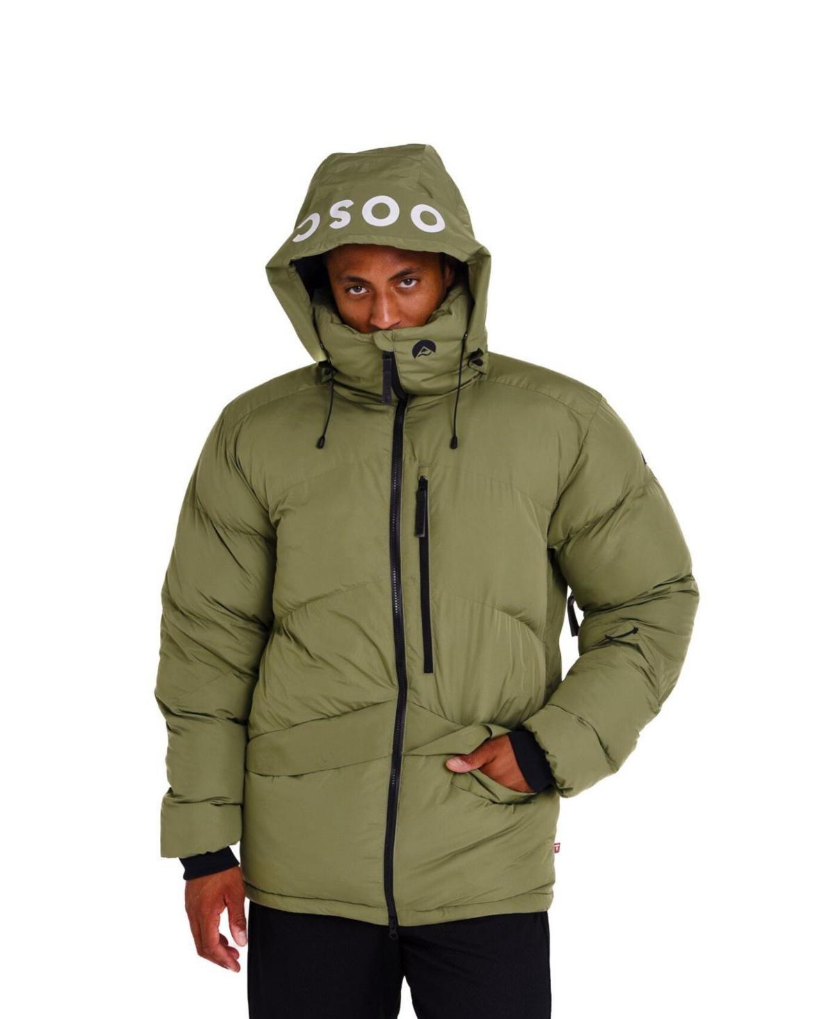 Oosc Mens Puffer Jacket Khaki Product Image